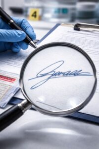 FIRMAS FALSAS Y DOCUMENTOS ALTERADOS: ¿CÓMO DETECTAR EL FRAUDE EN CONTRATOS Y TESTAMENTOS?